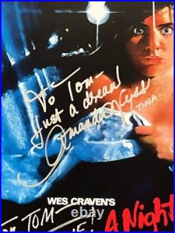 11x17 Autographed Signed To Tom Nightmare On Elm Street Print Cast 3 Autos