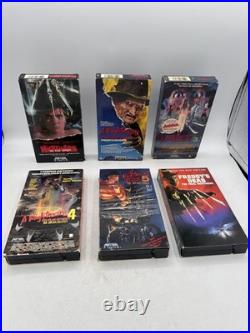 1987 Nightmare on Elm Street VHS Tape Lot 1-6 Freddy Horror Tested