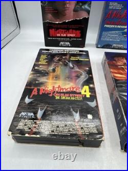 1987 Nightmare on Elm Street VHS Tape Lot 1-6 Freddy Horror Tested