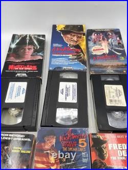 1987 Nightmare on Elm Street VHS Tape Lot 1-6 Freddy Horror Tested