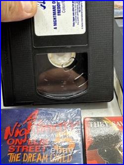 1987 Nightmare on Elm Street VHS Tape Lot 1-6 Freddy Horror Tested