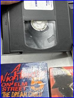 1987 Nightmare on Elm Street VHS Tape Lot 1-6 Freddy Horror Tested
