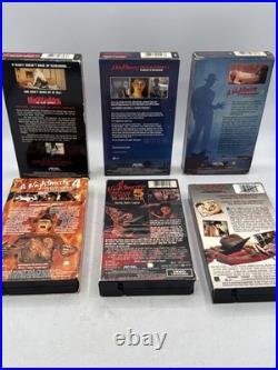 1987 Nightmare on Elm Street VHS Tape Lot 1-6 Freddy Horror Tested