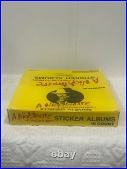 1988 COMIC IMAGES A Nightmare on Elm Street 16-Count STICKER ALBUM Retail Box