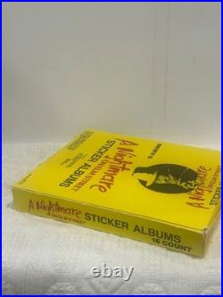 1988 COMIC IMAGES A Nightmare on Elm Street 16-Count STICKER ALBUM Retail Box