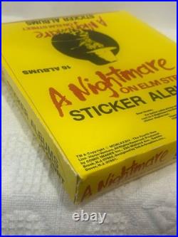 1988 COMIC IMAGES A Nightmare on Elm Street 16-Count STICKER ALBUM Retail Box