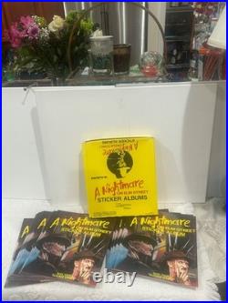 1988 COMIC IMAGES A Nightmare on Elm Street 16-Count STICKER ALBUM Retail Box