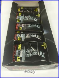 1988 Comic Image A Nightmare On Elm Street Stickers Box (48 pks)x 3-Value, Rare