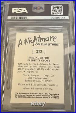 1988 Comic Images Nightmare On Elm Street Lawrence Fishburne PSA 10 POP 1 Rookie