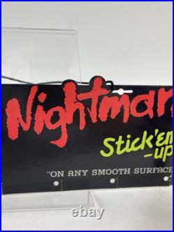 1988 NIGHTMARE ON ELM STREET Hanging Store Display Sign FREDDY KRUEGER Stick-Up