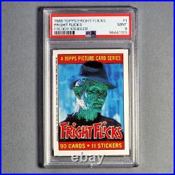 1988 Topps Fright Flicks #1 Freddy Krueger, A Nightmare On Elm Street Card PSA 9 1988 Topps Fright Flicks #1 Freddy Krueger, A Nightmare On Elm Street Card PSA 9