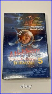 1989 A Nightmare on Elm St 5 Dream Child Simon & Schuster Audiobook Rare Sealed