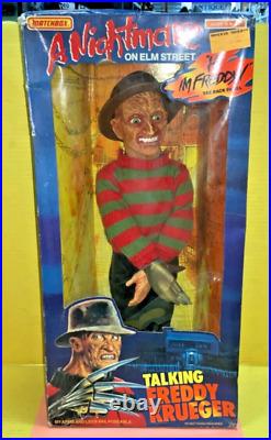 1989 Matchbox A Nightmare on Elm Street Talking Freddy Krueger Doll AS IS (A)