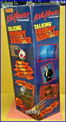 1989 Matchbox A Nightmare on Elm Street Talking Freddy Krueger Doll AS IS (A)