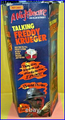 1989 Matchbox A Nightmare on Elm Street Talking Freddy Krueger Doll AS IS (A)