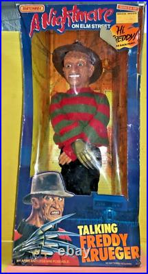 1989 Matchbox A Nightmare on Elm Street Talking Freddy Krueger Doll AS IS (B)