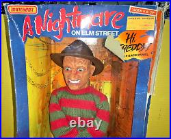 1989 Matchbox A Nightmare on Elm Street Talking Freddy Krueger Doll AS IS (B)