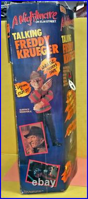 1989 Matchbox A Nightmare on Elm Street Talking Freddy Krueger Doll AS IS (B)