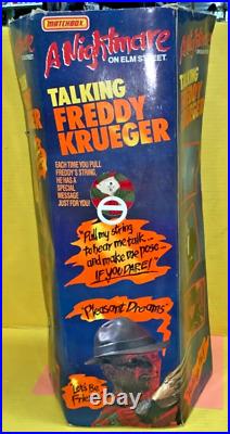 1989 Matchbox A Nightmare on Elm Street Talking Freddy Krueger Doll AS IS (B)