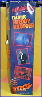 1989 Matchbox A Nightmare on Elm Street Talking Freddy Krueger Doll AS IS (B)