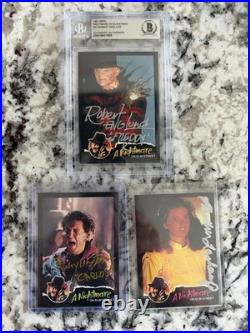 1991 Impel Nightmare On Elm Street Cards Signed Robert Englund Ricky Dean Nancy