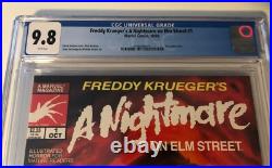 1st Freddy in Freddy Krueger's A Nightmare on Elm Street #1 comic CGC 1st Freddy in Freddy Krueger's A Nightmare on Elm Street #1 comic CGC