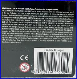 2001 Mcfarlane Freddy Krueger A Nightmare On Elm Street Movie Maniacs Afa U85nm+