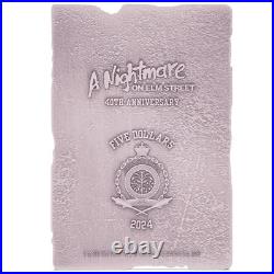2024 Niue Warner Bros A Nightmare on Elm Street 40th Ann. 3 oz Silver Coin 2024 Niue Warner Bros A Nightmare on Elm Street 40th Ann. 3 oz Silver Coin