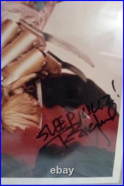 (2)robert Englund Signed Freddy Kruger Nightmare On Elm Street Photo Coa 11 X 14