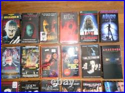 34 Horror VHS Tapes Nightmare On Elm Street Hellraiser Scream Stuff SEALED Lot 34 Horror VHS Tapes Nightmare On Elm Street Hellraiser Scream Stuff SEALED Lot