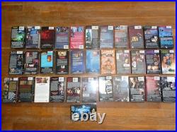 34 Horror VHS Tapes Nightmare On Elm Street Hellraiser Scream Stuff SEALED Lot