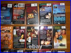 34 Horror VHS Tapes Nightmare On Elm Street Hellraiser Scream Stuff SEALED Lot