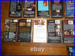 34 Horror VHS Tapes Nightmare On Elm Street Hellraiser Scream Stuff SEALED Lot