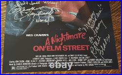 4-cast Autographed 11x17 Posternightmare On Elmstreetrobert Englandwyss, Ect