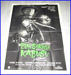 A NIGHTMARE ON ELM STREET 1984 Wes Craven ORIGINAL 2 Sheet Turkish Movie Poster