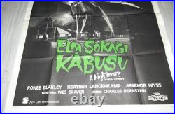 A NIGHTMARE ON ELM STREET 1984 Wes Craven ORIGINAL 2 Sheet Turkish Movie Poster