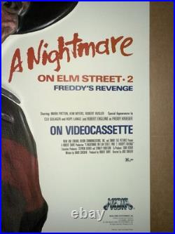 A NIGHTMARE ON ELM STREET 2 1986 Media VHS Movie Promo Insert