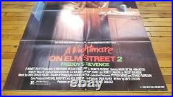 A NIGHTMARE ON ELM STREET 2 One Sheet Movie Poster Original 27x41 FOLDED