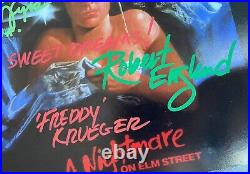 A NIGHTMARE ON ELM STREET 4 CAST SIGNED 8x10 PHOTO ENGLUND. LANGENKAMP. AMANDA