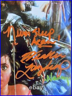 A NIGHTMARE ON ELM STREET 4 CAST SIGNED 8x10 PHOTO ENGLUND. LANGENKAMP. AMANDA