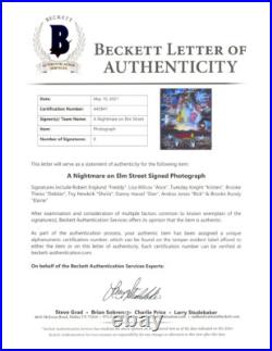 A NIGHTMARE ON ELM STREET 4 CAST SIGNED x 8 8x10 PHOTO ENGLUND FREDDY BECKETT