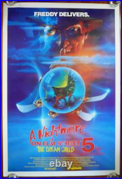 A NIGHTMARE ON ELM STREET 5 Original 1989 Australian One Sheet Movie Poster