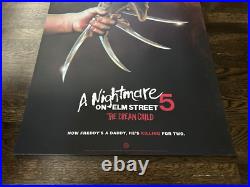 A NIGHTMARE ON ELM STREET 5 THE DREAM CHILD Print MONDO POSTER Mike Saputo 24x36 A NIGHTMARE ON ELM STREET 5 THE DREAM CHILD Print MONDO POSTER Mike Saputo 24x36