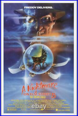 A NIGHTMARE ON ELM STREET 5 THE DREAM CHILD orig ROLLED one sheet movie poster