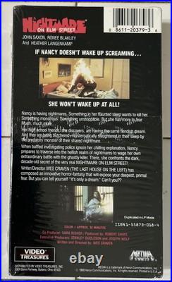 A NIGHTMARE ON ELM STREET (Original 1990 Media/Video Treasures VHS TAPE) Sealed
