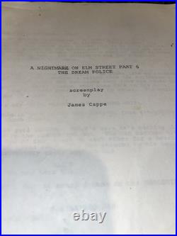 A NIGHTMARE ON ELM STREET PART 6 Dream Police Newline Cinema Original Screenplay