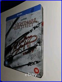 A NIGHTMARE ON ELM STREET STEELBOOK Blu Ray Autographed By HEATHER LANGENKAMP