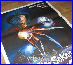 A NIGHTMARE ON ELM STREET Wes Craven HORROR 1984 Original Turkish Movie Poster A NIGHTMARE ON ELM STREET Wes Craven HORROR 1984 Original Turkish Movie Poster