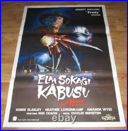 A NIGHTMARE ON ELM STREET Wes Craven HORROR 1984 Original Turkish Movie Poster A NIGHTMARE ON ELM STREET Wes Craven HORROR 1984 Original Turkish Movie Poster