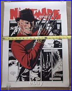 A NIGHTMARE on ELM STREET movie poster art print S/N mondo Freddy Krueger GLOWS